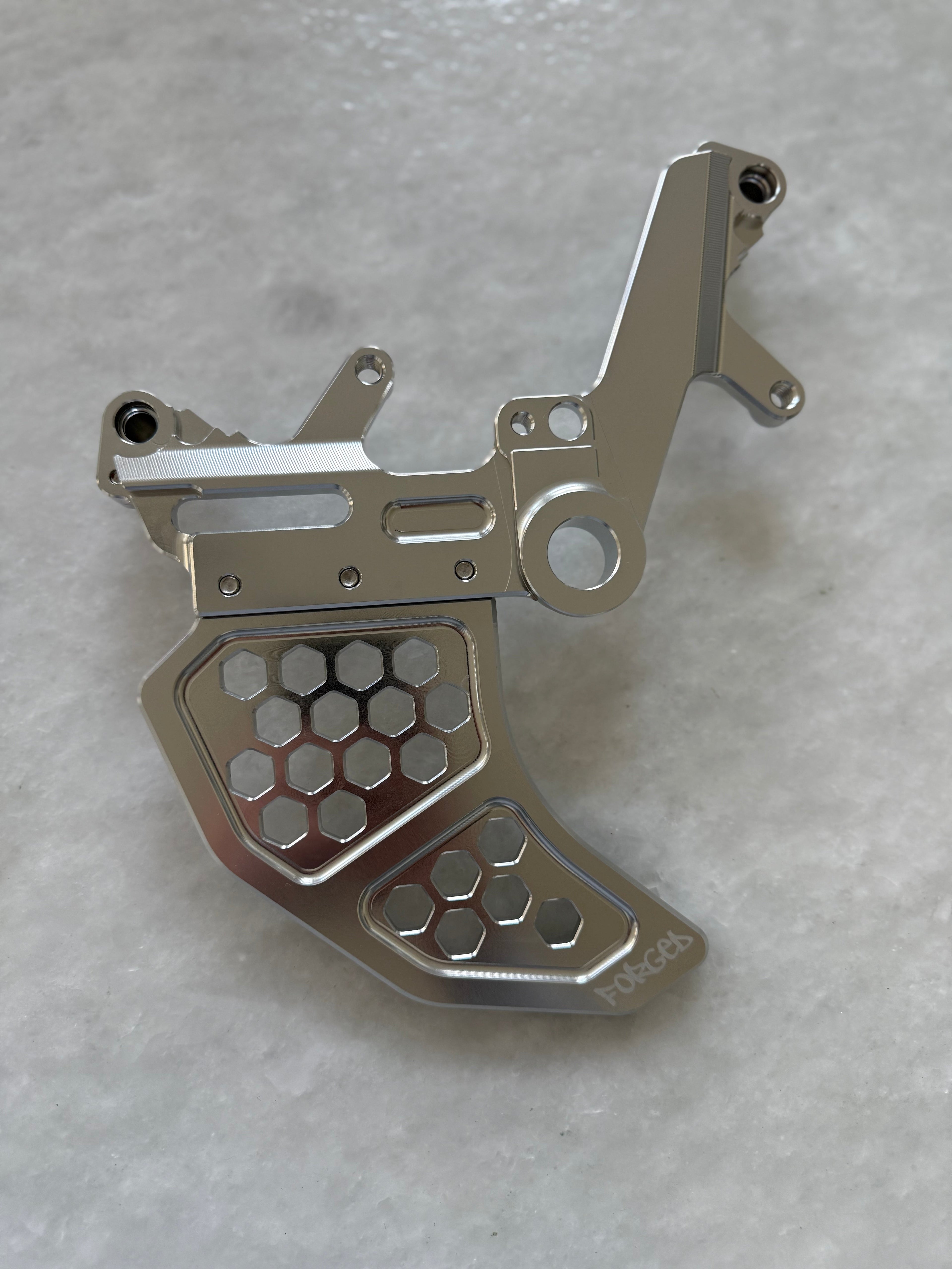 Surron Ultra Bee Dual Caliper Mount | CNC Metal Brake Upgrade w/ Rotor Guard