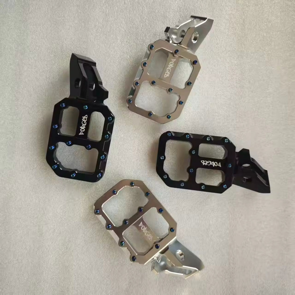 Sur-Ron Ultra Bee Super-Wide Footpegs | CNC E-Moto Foot Pegs