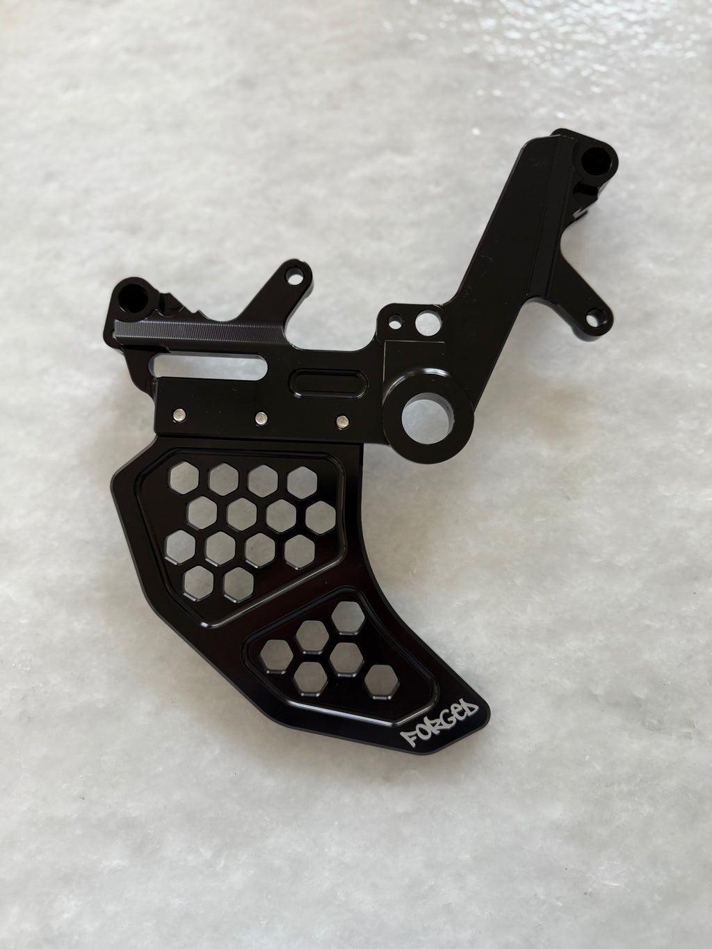Surron Ultra Bee Dual Caliper Mount | CNC Metal Brake Upgrade w/ Rotor Guard