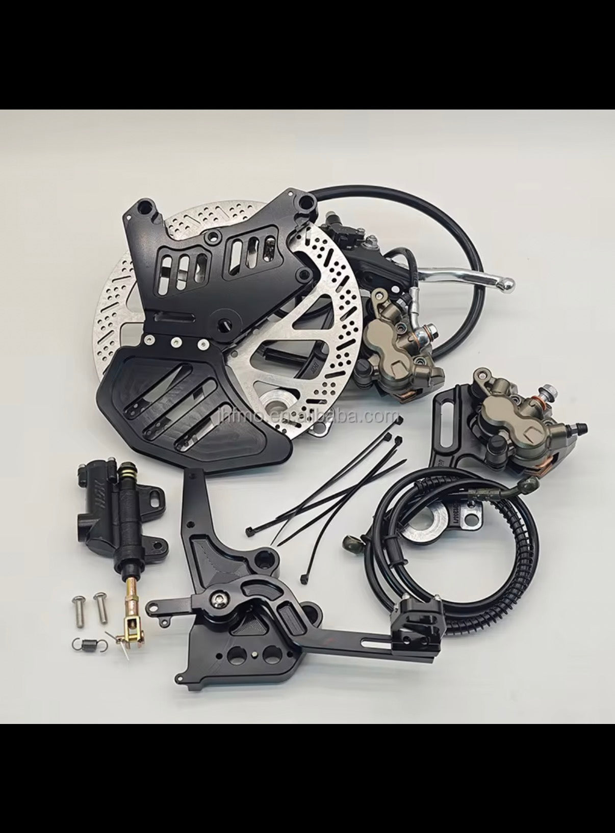 Ultra bee brake foot brake and handbrake dual caliper mount